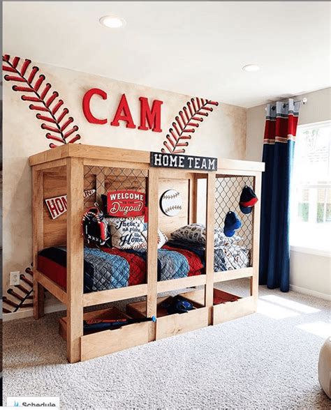 Baseball Bedroom Ideas For Boys In 2023 Baseball Themed Bedroom