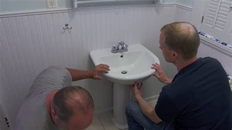 How To Replace A Pedestal Sink Youtube
