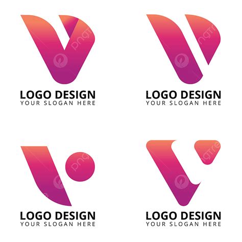 Letter V Logo Vector PNG Images, Letter V Logo Unique Logo Design gambar png