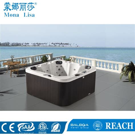 Clear screen double adults bathtub 4. China Outdoor Deluxe Hydro Aqua Air Bubble Jets Whirlpool ...