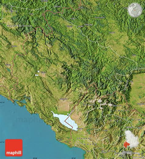 Satellite Map Of Crna Gora