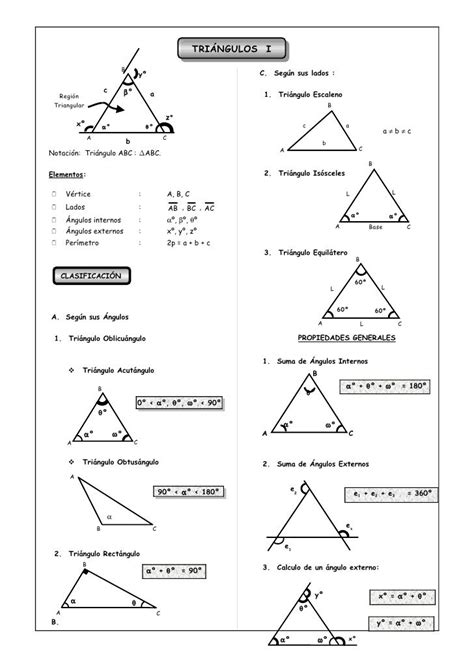 TriÁngulos I B Yº Geometria Triangulos Geometria Y Trigonometria