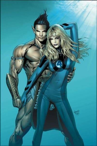 Namor And Sue Storm Female Comic Characters Invisible Woman Comics