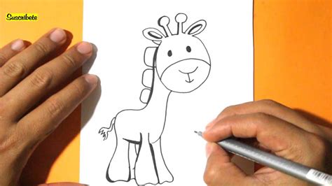 Como Dibujar Una Jirafa L How To Draw A Giraffe L Como Dibujar Animales