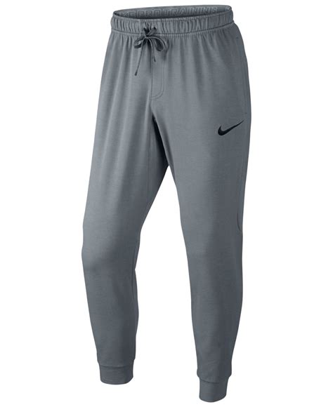 Nike Dri Fit Touch Fleece Joggers In Gray For Men Greyblack Lyst