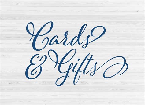 Cards And Ts Wedding Svg Cut File
