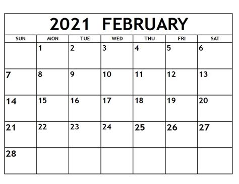 Hope you already downloaded printable 2021 half year calendar. February 2021 Calendar Printable With Holidays ...
