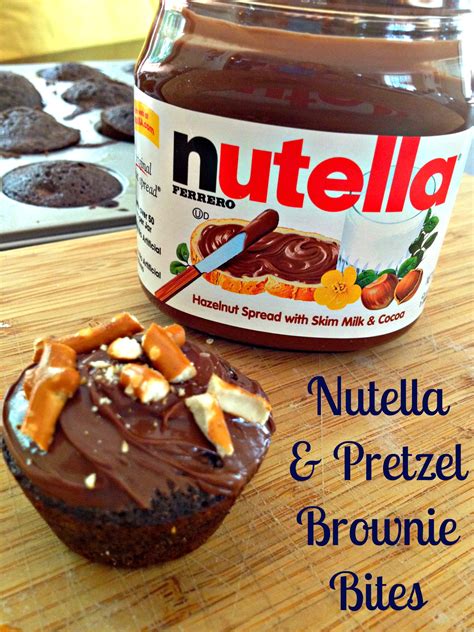 Nutella Pretzel Triple Chocolate Brownie Bites Finding Silver Linings