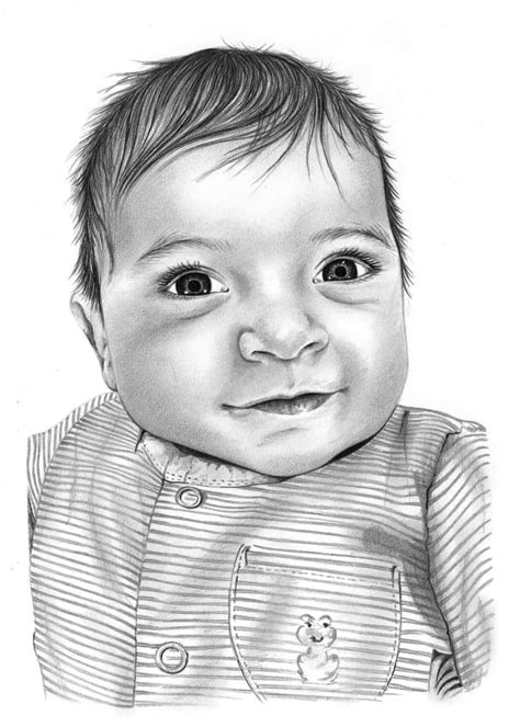 Baby Pic Pencil Pencil Sketch Of A Cute Baby