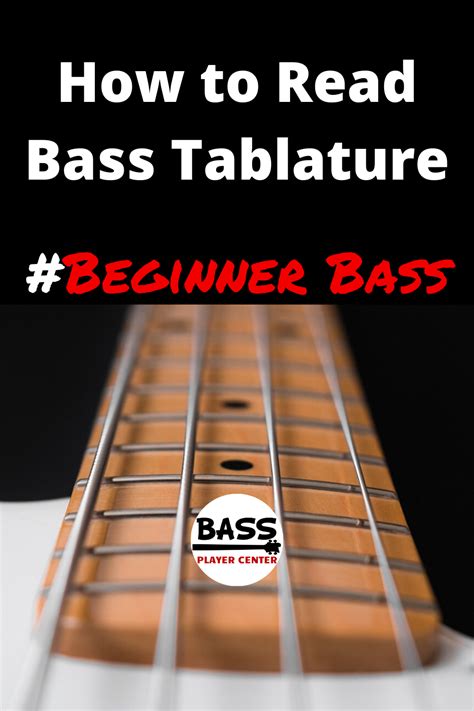 How To Read Bass Tablature Tabs Learning Bass Learn Bass Guitar