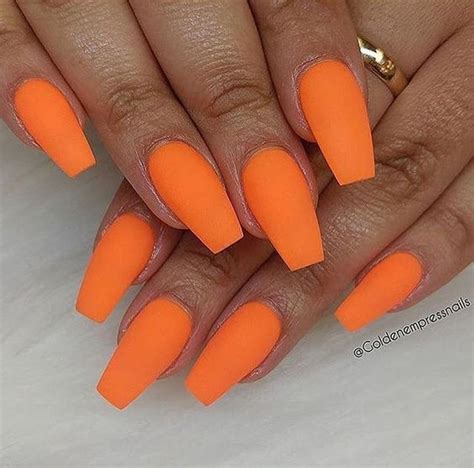 55 Fall Matte Nail Colors To Try This Year Koees Blog Orange Nails