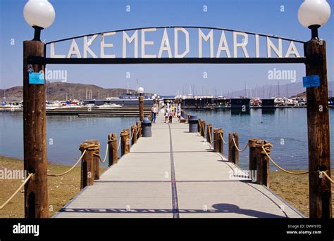 Lake Mead Marina Near Boulder City Nevada Usa Stock Photo Alamy