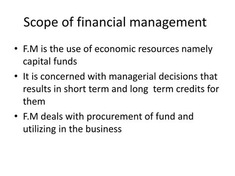 Ppt Introduction To Financial Management Powerpoint Presentation
