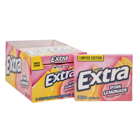 Extra Pink Lemonade Gum 132 Oz Nassau Candy