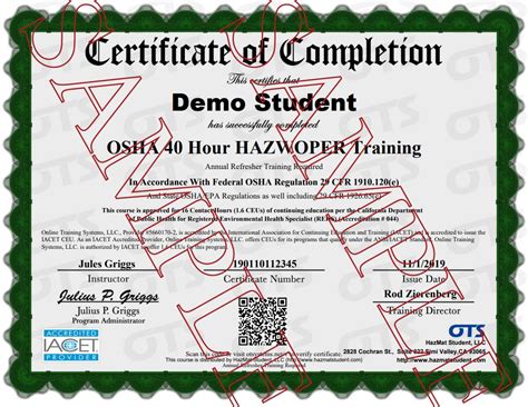 Hazwoper Online Training Hazwoper Classes