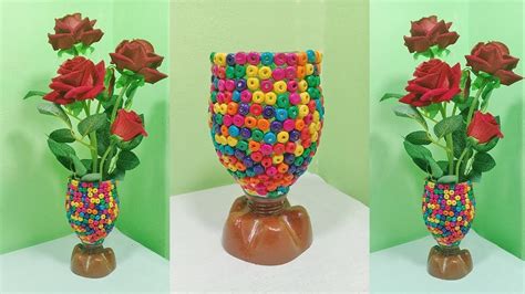 Awesome Flower Vase Making At Home How To Make A Flower Vase Using
