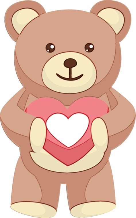 Teddy Bear Cartoon Bear For Valentines Day 687x1099