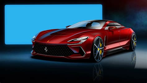 Ferrari F9 Four Door Super Sedan Rendered Rivals Porsches Panamera