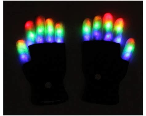 Party Supplies Led Glow Gloves Flashing Rave Finger Lights Glow Gloves