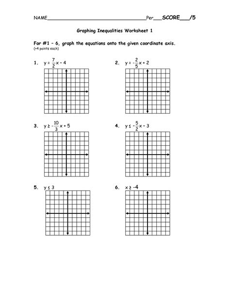 Solve the inequality |4x − 3| > 1 for x. 28 Solving And Graphing Inequalities Worksheet - Worksheet ...