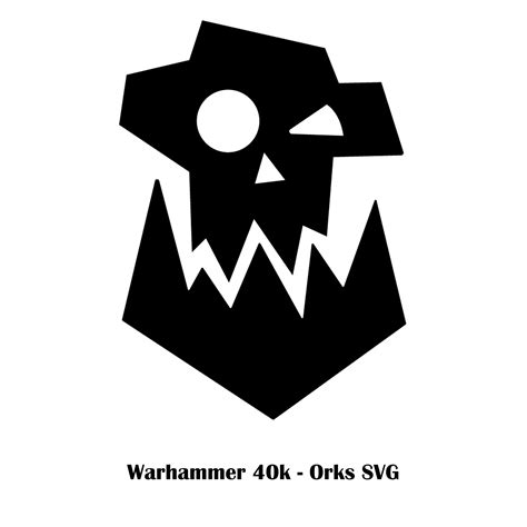 W40k Orks Logo Svg File Digital Download Digital Decal Etsy New Zealand