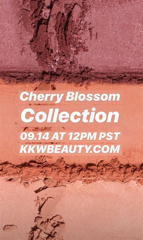 Whats In The Kkw Beauty Cherry Blossom Collection The Line Will Include Blushes For The First