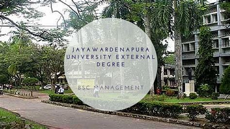 Jayawardenapura University External Degree On Bsc Management Sri