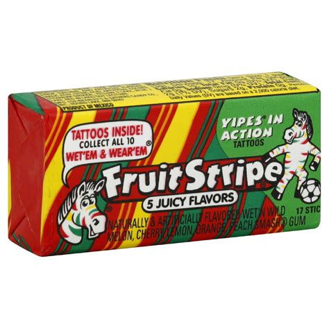 Fruit Stripe Chewing Gum Jumbo Pack 17 Sticks