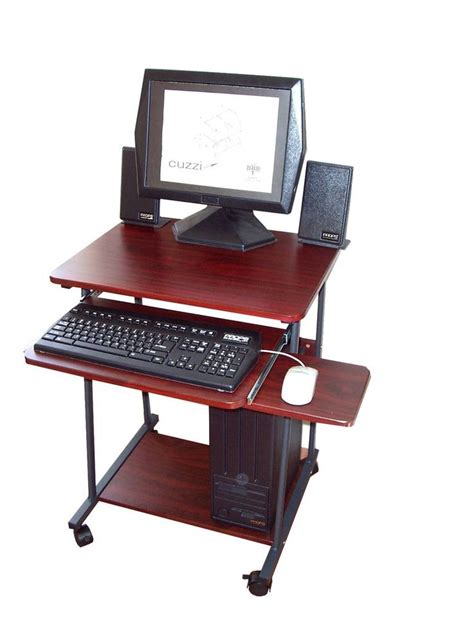 Sts5806 24 Wide Small Computer Desk And Laptop Desk Dark Cherry