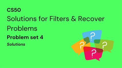 Solutions To Cs50 Problem Set 4 Filter And Recover Problems 2022