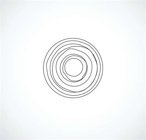 Vector Hand Drawn Circles Using Sketch Drawing Scribble Circle Lines