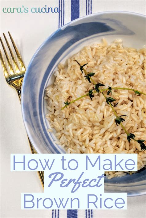 Over high heat, combine rice and water and bring to a boil. How to Cook Perfect Brown Rice & Whole Grains ...