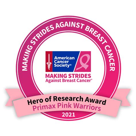 2021 Making Strides Against Breast Cancer Awards American Cancer Society
