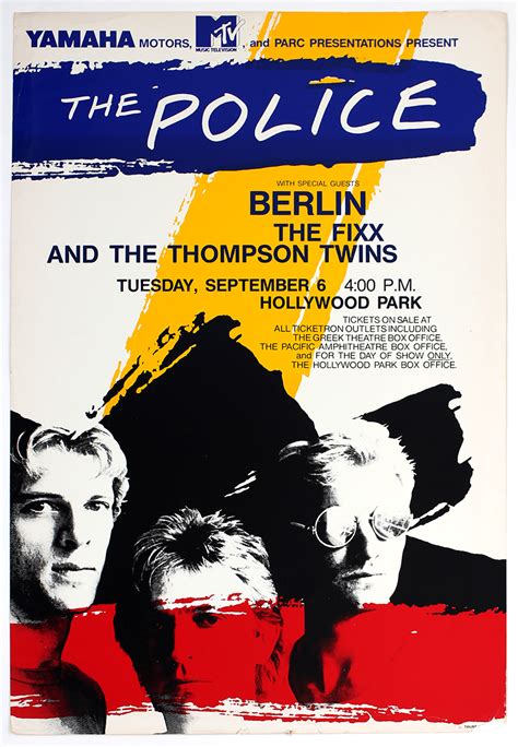 Lot Detail The Police Original Concert Poster