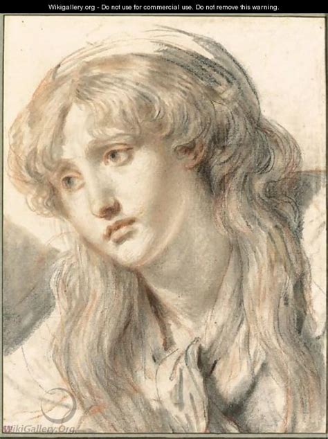 Head Of A Girl Jean Baptiste Greuze The Largest