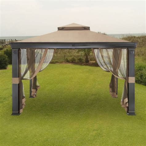 Garden winds has custom designed a series of gazebo replacement canopy tops to fit most standard 10'x10' steel gazebos and 12'x12' steel gazebos. 25 Best of 10X12 Gazebo With Replacement Canopy