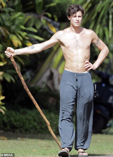 shawn mendes reveals his ripped abs while taking a stroll on his hawaiian vacation digis mak