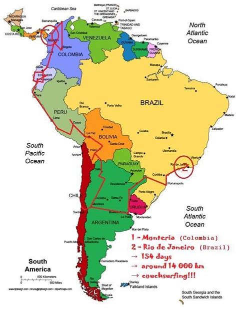 South America Map Of The Month