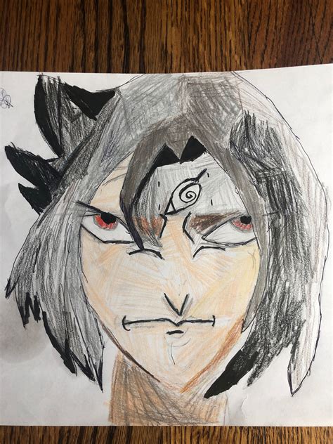 Sasuke Uchiha Drawing How To Draw Sasuke Uchiha From Naruto Anime