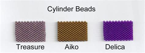 Four Different Types Of Beaded Beads Are Shown In Three Different