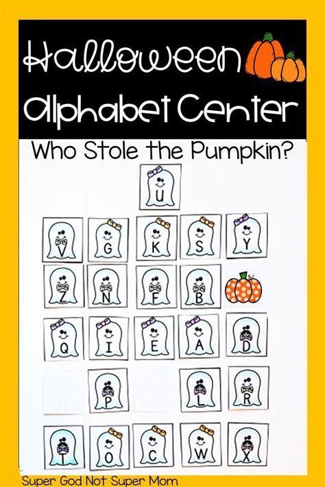 Preschool Or Kindergarten Halloween Alphabet Game Halloween Learning