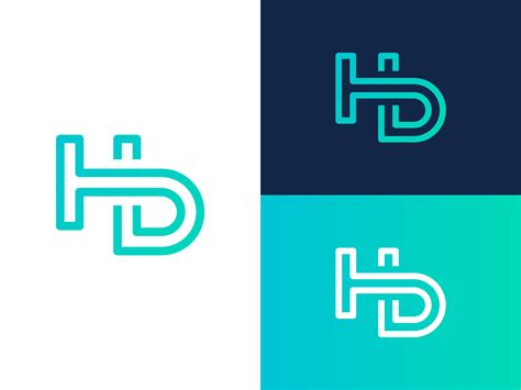 Hd Letters Logo Design Exploration By Eugene Mt On Dribbble