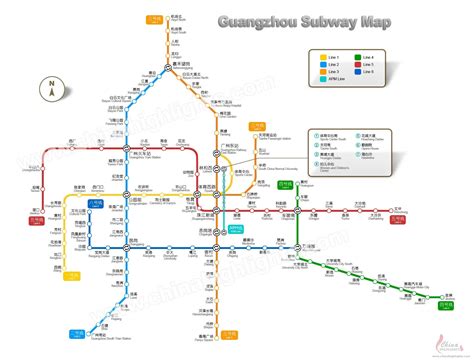 Guangzhou Map Map Of Guangzhou Guangzhou City Map China Highlights