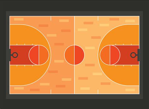 Free Basketball Court Svg 317 Dxf Include