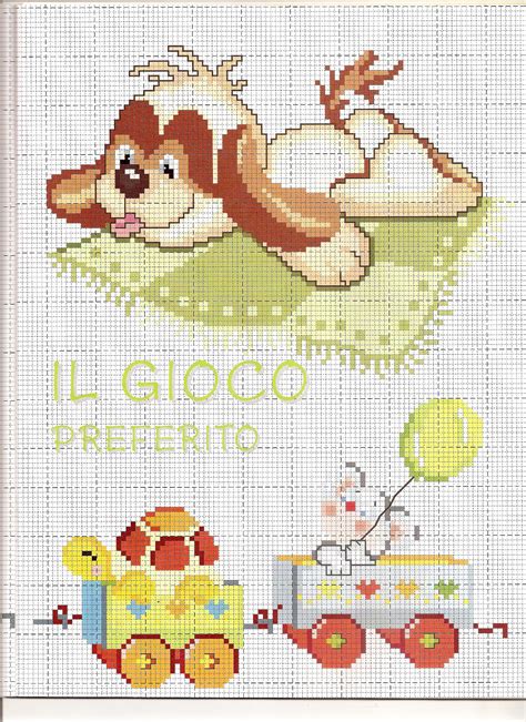 Copertina Lenzuolino Bimbo Trenino 4 Cross Stitch Eight Pinterest