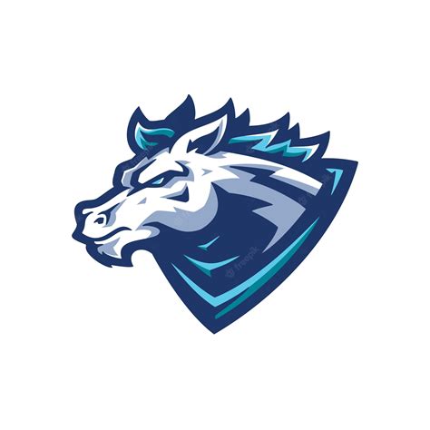 Premium Vector Horse Esport Mascot Logo Design Stallion Head Cartoon