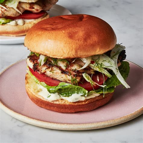 Grilled Chicken Sandwich With Caesar Ish Dressing Recipe Bon Appétit