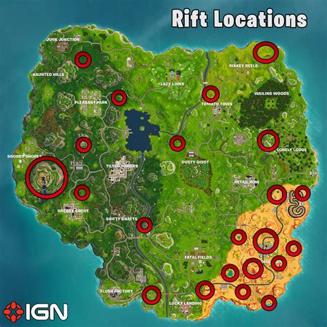 Fortnite Week 5 Challenges Rift Locations Golf Hole In