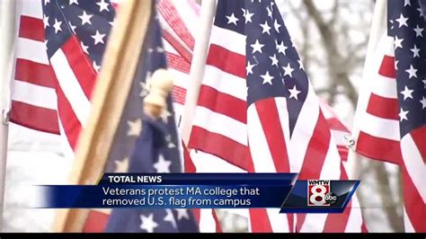 Veterans Protest Colleges Flag Removal