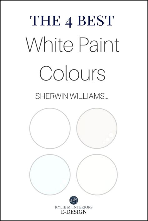 The 4 Best White Paint Colours Sherwin Williams Kylie M Interiors